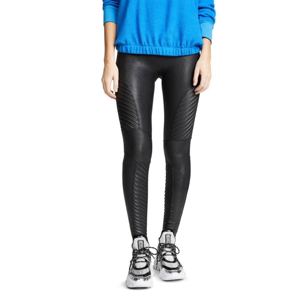 Spank Faux Leather Moto Leggings Petite Length